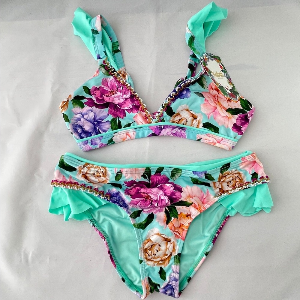 Girls bikini floral print